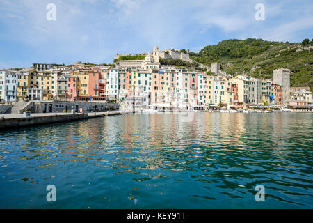 Porto Venere Altstadt, Ligurien, Italien Stockfoto