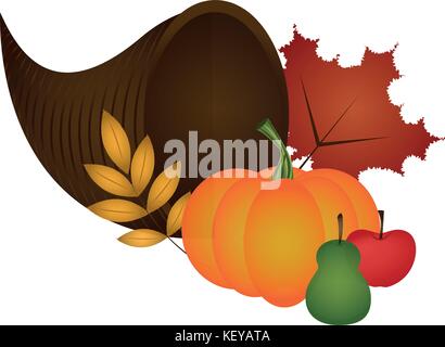 Thanksgiving Dinner ornament Stock Vektor