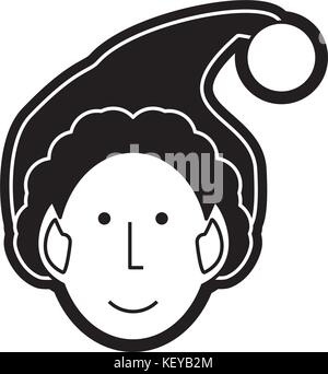 Symbool Santa Helper Cartoon santa Helper Symbol auf weißem Hintergrund Vector Illustration ...