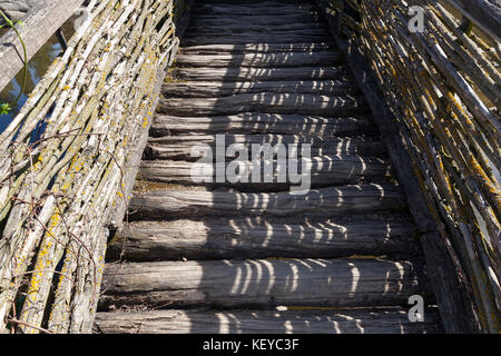 Holzbrücke Stockfoto