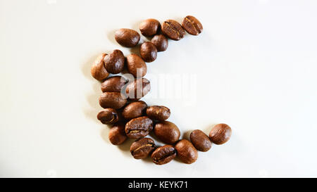 Kaffeebohne-Hintergrund Stockfoto