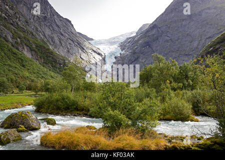 Briksdalsbreen, Norwegen Stockfoto