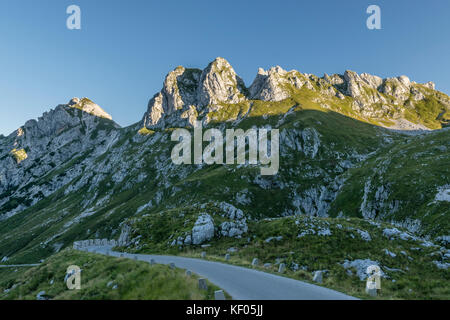 Mangart im Sommer 2017 Stockfoto