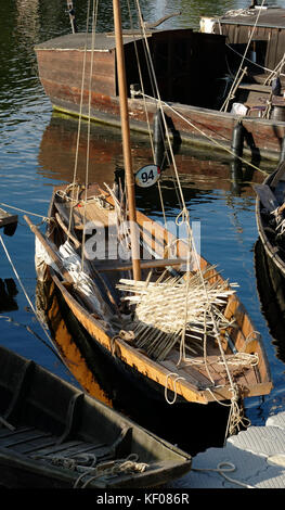 Loire Boote, Loire Festival, das Sammeln von fluvial Boote in Orléans (Center-Val de Loire, Frankreich). Stockfoto