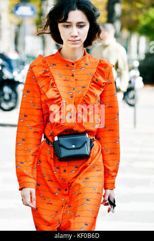 Paris Fashion Week rtw s/s 2018 - le grand-Palais - Frankreich Stockfoto