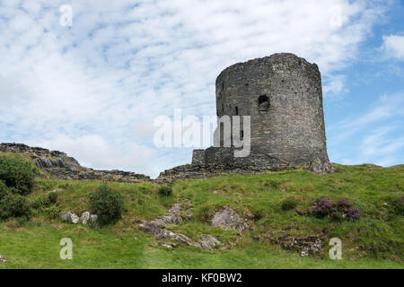 Dolbadarn Castle, eine Burg aus dem 13. Jahrhundert in Llanberis, North Wales Wales Stockfoto
