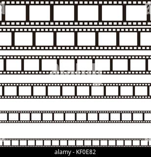 Die gekrümmte fotografischen Film. Film. Vector Illustration Stock Vektor