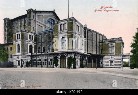 Festspielhaus Bayreuth (Richard Wagner Theater). Zwischen 1872 und 1875 gebaut. Stockfoto