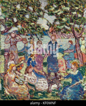 Maurice Brazil Prendergast Picknick am Einlass Stockfoto