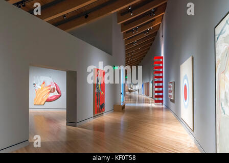 Innenraum der Crystal Brücken Museum der amerikanischen kunst, Bentonville, Arkansas, USA Stockfoto