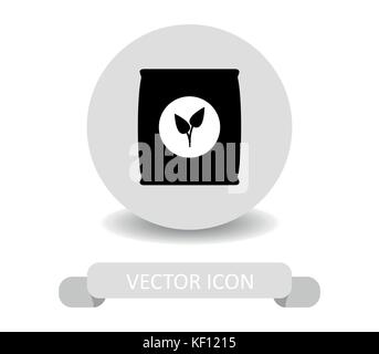 Dünger Symbol auf weißem Hintergrund Stock Vektor