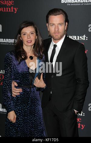 ***DATEIFOTO*** LOS ANGELES, CA - 16. Dezember: Ewan McGregor, Eve Mavrakis im August: Osage County, Los Angeles Premiere, Regal Cinemas, Los Angeles, 16. Dezember 2013. Kredit: Janice Ogata/MediaPunch Inc Stockfoto