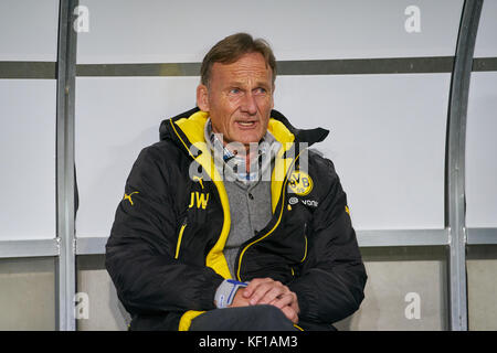 Magdeburg, Deutschland. 24 Okt, 2017. dfb-pokal Fußball Match, Magdeburg, Oktober 24, 2017 Hans-joachim Watzke, Geschäftsführer, BVB-Boss portrait 1. FC Magdeburg - Borussia Dortmund 0-5 dfb-pokal Fußball Match in Magdeburg, 22. Oktober 2017, Saison 2017/2018 Quelle: Peter Schatz/alamy leben Nachrichten Stockfoto