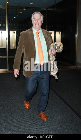 New York, NY, USA. Okt. 2017. Henry Winkler auf der NBC's Today Show, um über das neue Buch "Kids Book Hank" in New York zu sprechen, 25. Oktober 2017. Credit: Rw/Media Punch/Alamy Live News Stockfoto