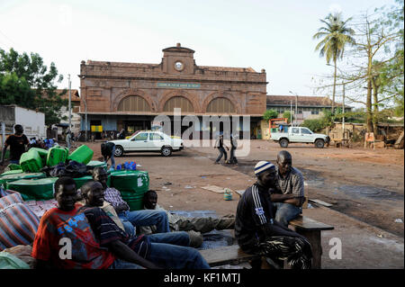 MALI, Bamako, Hauptbahnhof, während der französischen Kolonialzeit gebaut, Eisenbahnlinie Dakar-Bamako, Chemin de fer Dakar-Niger, die Dakar im Senegal mit Koulikoro in Mali verbindet Stockfoto