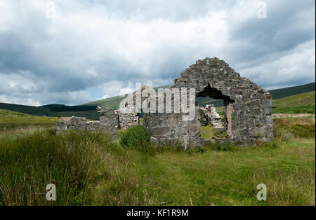 Ruinen in Glendalough Valley in der Grafschaft Wicklow, Irland Stockfoto