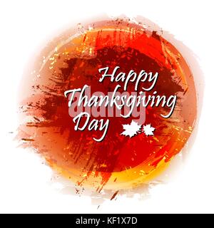 Happy Thanksgiving Tag bunter Hintergrund. Stock Vektor