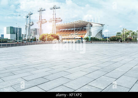 China Guangzhou huacheng square Landschaft Stockfoto