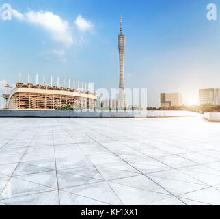 Breiten Platz der Stadt und Wahrzeichen Stockfoto