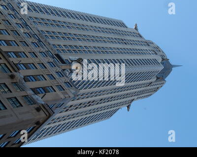 Das Chrysler Building ist ein Art-deco-Wolkenkratzer in der Turtle Bay Nachbarschaft auf der East Side von Midtown Manhattan, New York City Stockfoto