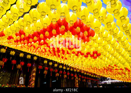 Laternen von nanhua Tempel in Changshu, Guangdong Stockfoto