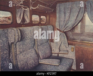 Innenraum eines first class Beförderung des CCFNP Stockfoto