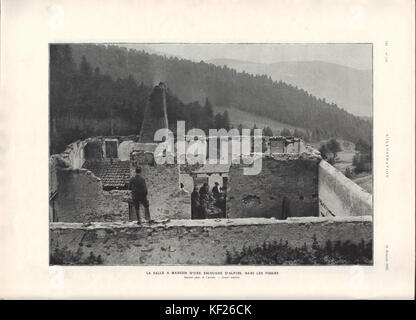 Diese Seite aus einem historischen Dokument vom 31. Juli 1915 bietet eine Momentaufnahme der Ereignisse aus dieser Zeit, die einen Einblick in den historischen Kontext des frühen 20. Jahrhunderts bietet. Das Bild ist Teil einer größeren Archivsammlung. Stockfoto