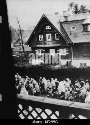 Marche de la mort depuis Dachau vers Wolfratshausen (entre le 26 et le 30 avril 1945) Stockfoto