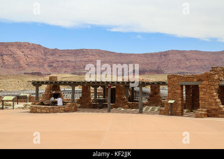 Navajo Bridge Interpretive Center, Marble Canyon, AZ Stockfoto