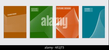 Minimale umfasst Design. Cool halftone Gradienten. Zukunft poster Vorlage. Stock Vektor
