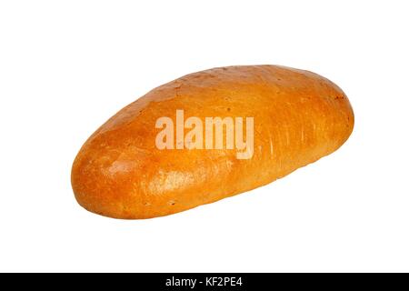 Laib Brot isoliert auf weißem Hintergrund Stockfoto