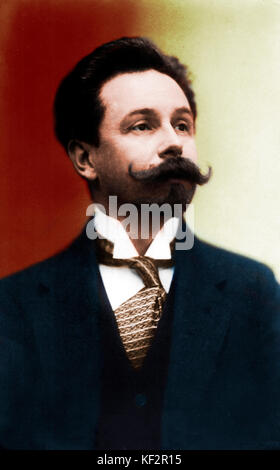 Alexander Skrjabin/Skrjabin, russischer Komponist Pianist. 6. Januar 1872 bis 27. April 1915. Eingefärbte Version. Stockfoto