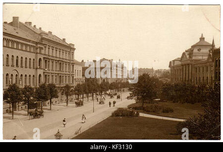 Riga Nicholas street Stockfoto