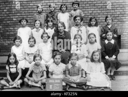 Tableau, Mädchen, klasse Foto, Frau, Label, Lehrer 2388 Stockfoto