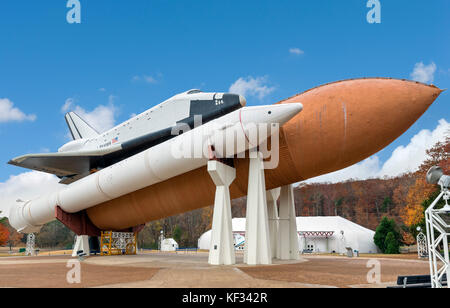 Replica Space Shuttle (Pathfinder) an der US-Space und Rocket Center, Huntsville, Alabama, USA Stockfoto