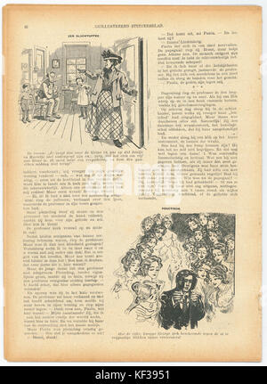 Eine Ausgabe von Stuivers Blad, einer historischen niederländischen Publikation vom 4. Juli 1915. Diese Ausgabe enthält Seite 16, die Einblicke in die zeitgenössischen Ereignisse und die Kultur der Zeit bietet. Stockfoto