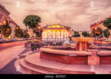 Vilnius, Litauen: das Rathaus, Litauisch vilniaus rotuse, am gleichnamigen Platz Stockfoto