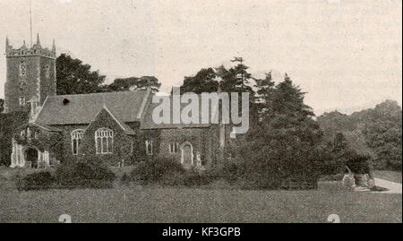 1932 - Der St. Maria Magdalena Kirche von der britischen königlichen Familie in der Nähe von Sandringham House, Norfolk in den 1930er Jahren Stockfoto