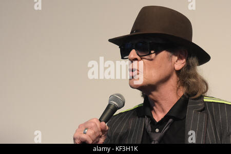 Frankfurt, Deutschland. Oktober 2017. Udo Lindenberg spielt ein Live-Konzert auf der Frankfurter Buchmesse / Buchmesse Frankfurt 2017, um sein Bild zu bewerben Stockfoto