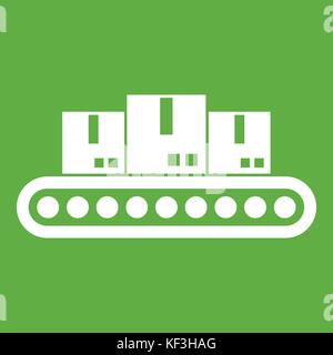 Förderband mit dem Load-Symbol grün Stock Vektor