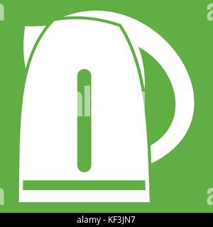 Wasserkocher Symbol grün Stock Vektor