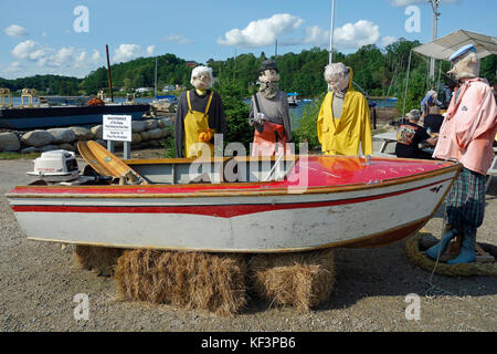 Ein holzboot Stockfoto