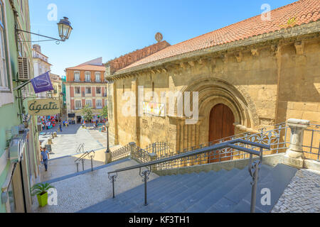 Sao Tiago Kirche Coimbra Stockfoto