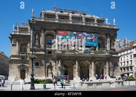 Hungarian State Opera House Budapest Ungarn Stockfoto