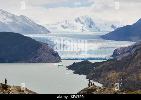 Grey Gletscher, Torres del Paine, Patagonien, Chile Stockfoto