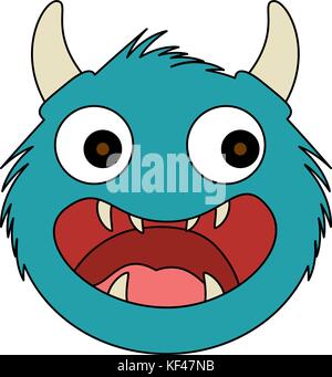 Männliche furry Monster Charakter Stock Vektor