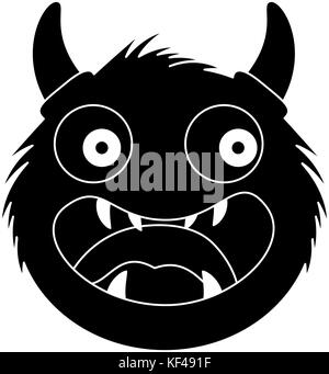 Männliche furry Monster Charakter Stock Vektor