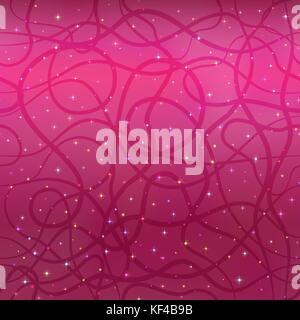 Hintergrund mit Sternen und Leitungen Stock Vektor