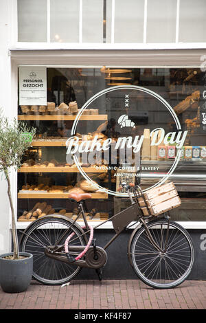 Bäckerei Bake My Day in Amsterdam, Niederlande Stockfoto