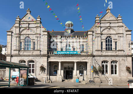 Falmouth Kunstgalerie und Bibliothek, Cornwall, Großbritannien Stockfoto